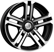 КиК (K&K) Палладика 7x16 5x139.7 ET5 110.1 Алмаз Чёрный