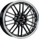 Borbet CW2 7x17 5x100 ET35 64.1 Schwarz Polished