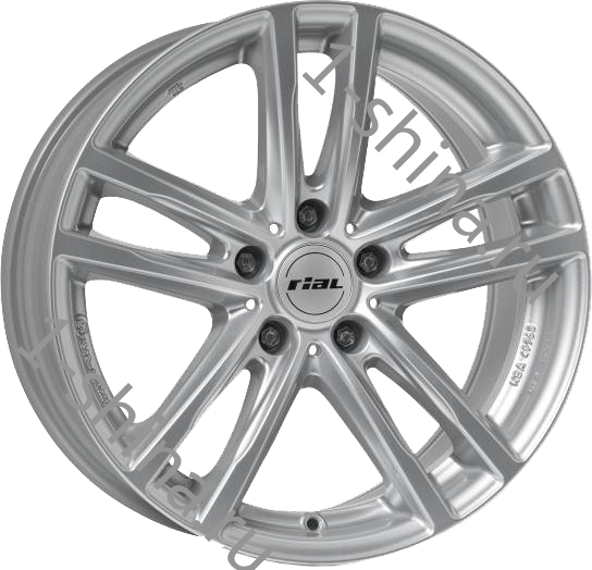 Rial X10 7x17 5x112 ET54 66.5 Polar Silver